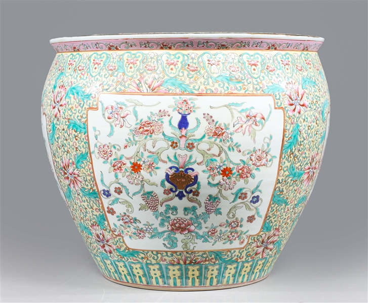 Large Chinese ceramic famille rose