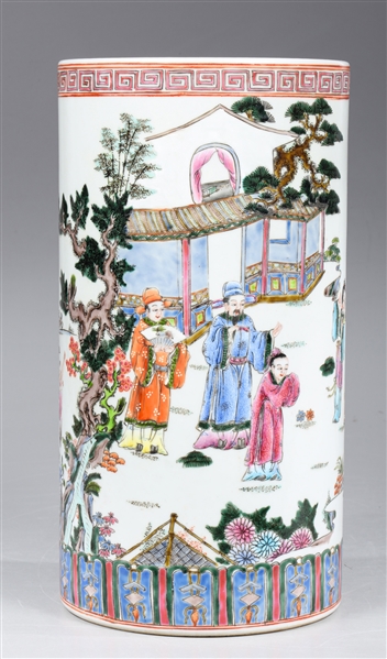 Large Chinese enameled porcelain