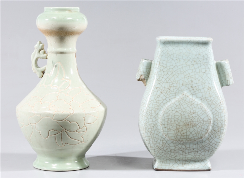 Group of two Chinese ceramic celadon 366b79