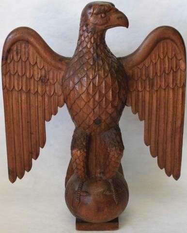 EARLY 20TH C CARVED PINE FULL BODIED 366b8c