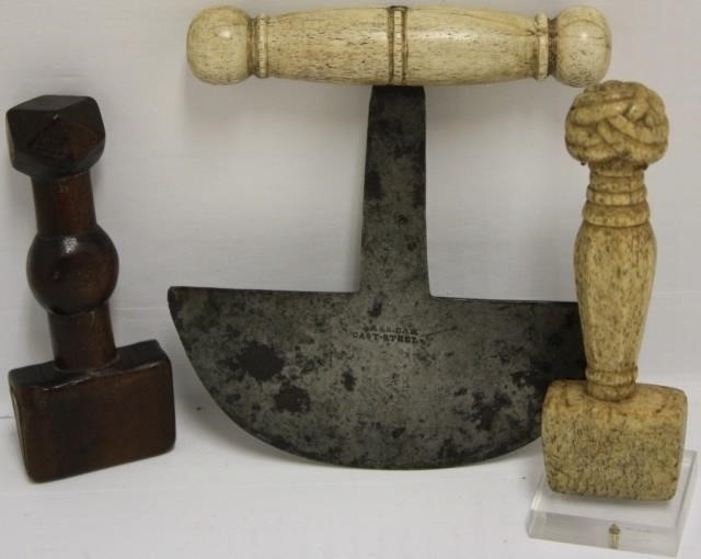 THREE 19TH C WHALING TOOLS TO INCLUDE