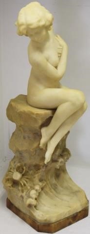 PIETRO BAZZANTI, FLORENCE, 19TH C ALABASTERSCULPTURE