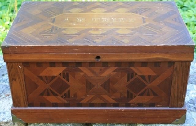 LATE 19TH C SAILOR MADE INLAID