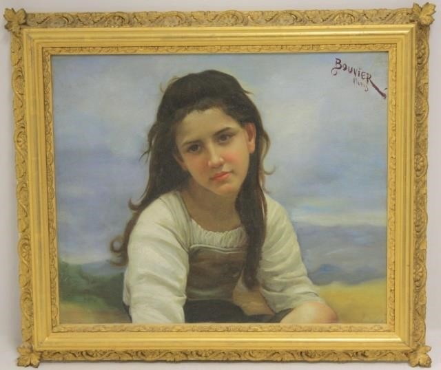 LATE 19TH C OIL PAINTING ON CANVAS,