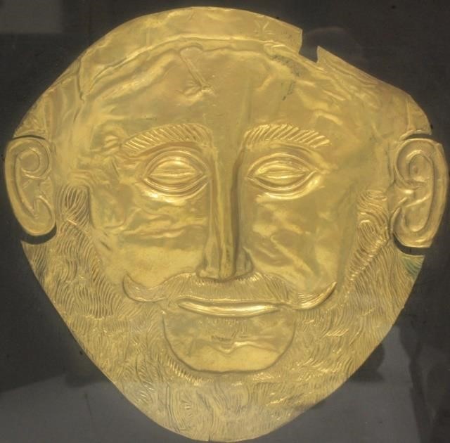 THE MASK OF AGAMEMNON, GOLD GILT