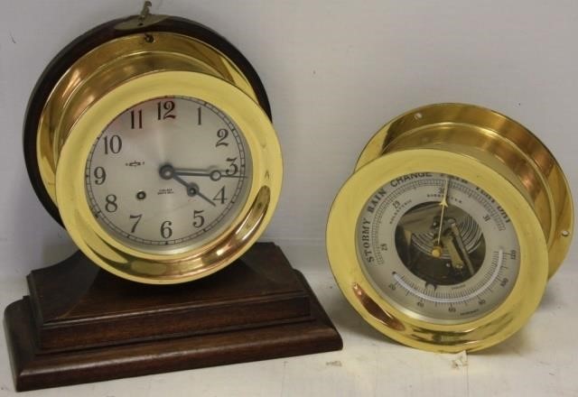 CHELSEA BRASS SHIPS BELL CLOCK ALONG 366bfa