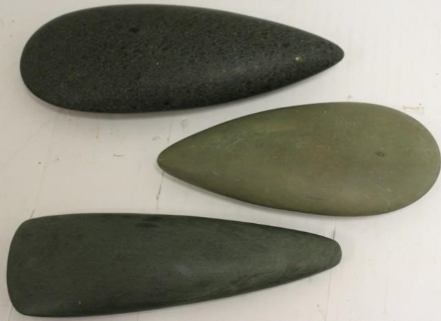 3 PRE COLUMBIAN TAINO STONE TOOLS 366c3e