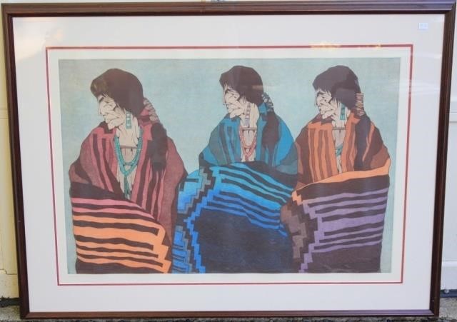 AMANDO M PENA JR COLORED LITHOGRAPH  366c44