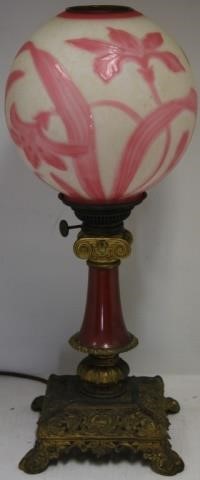 LATE 19TH C TABLE LAMP WITH CAMEO 366c67