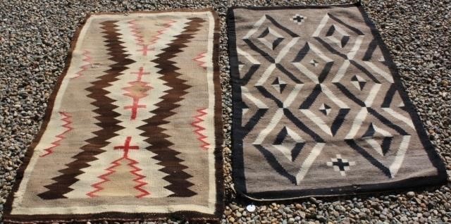 2 EARLY 20TH C NAVAHO SCATTER RUGS  366c74