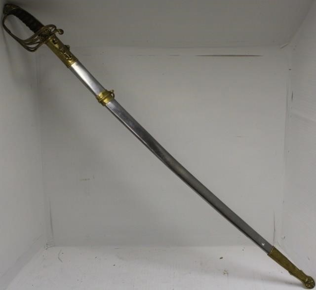 CA 1850 FRENCH NAVAL OFFICERS SWORD