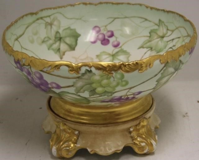 LATE 19TH C 2 PART T & V LIMOGES PUNCH