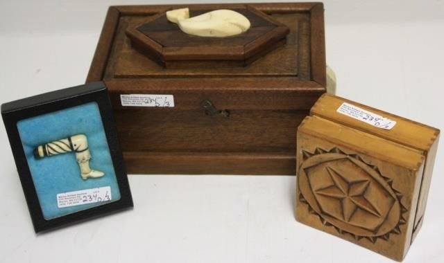 3 WHALING ITEMS TO INCLUDE A MINIATURE