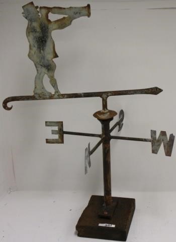 NAUTICAL IRON AND SHEET METAL WEATHERVANE 366cc1