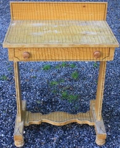 MID 19TH C GRAIN PAINTED 1 DRAWER