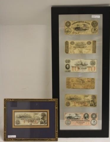 TWO 19TH C BANK NOTES RELATED TO