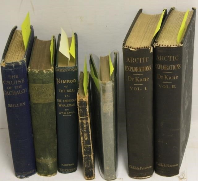 7 BOUND VOLUMES RELATED TO WHALING 366d2b