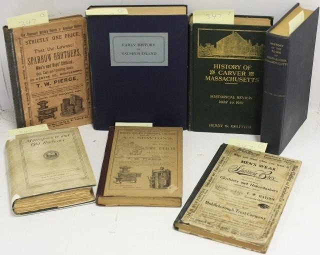 7 BOOKS RELATED TO LOCAL TOWN HISTORIES 366d38