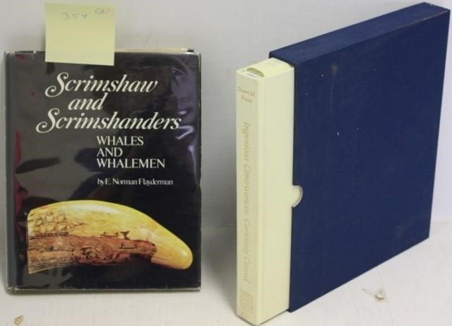 2 REFERENCE BOOKS ON SCRIMSHAW 366d3e