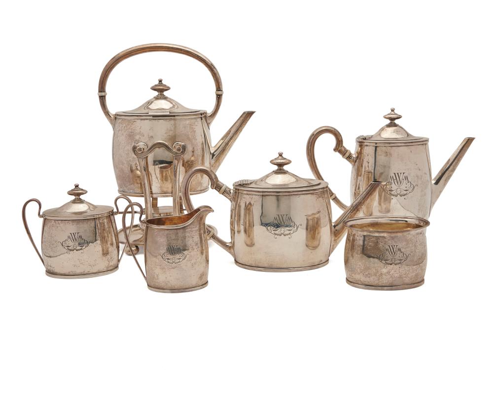 ARTHUR STONE SILVER SIX PIECE COFFEE 366d74