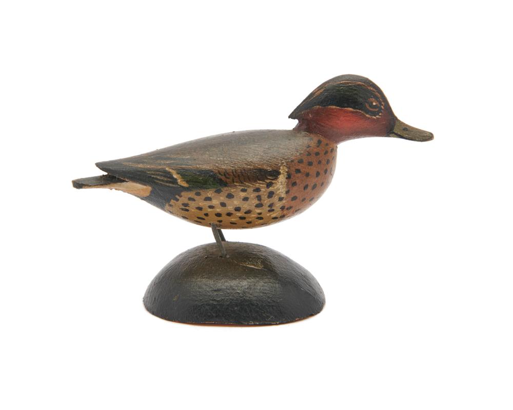 A ELMER CROWELL MINIATURE GREEN WINGED 366da0