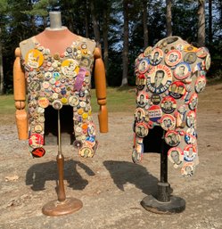 Two vintage mannequins covered 366e3f