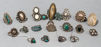 20 vintage Native American sterling 366e3b