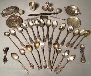 Various antique and vintage sterling