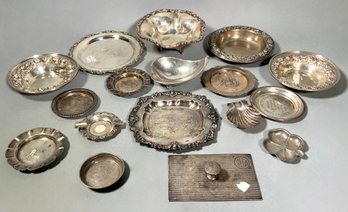 17 Vintage sterling tableware,