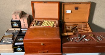 A large collection of vintage cigar