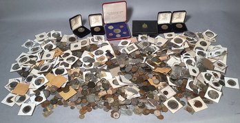 A large lot of foreign coins. CT