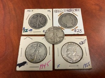 Five vintage and antique US silver 366eda