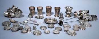 Estate sterling marked items including;