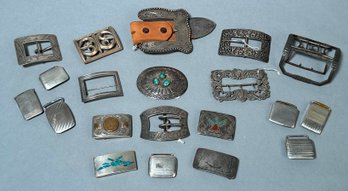 20 Good sterling belt buckles in 366f10