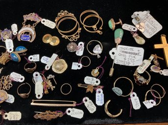 A large group of 10K gold jewelry  366f83