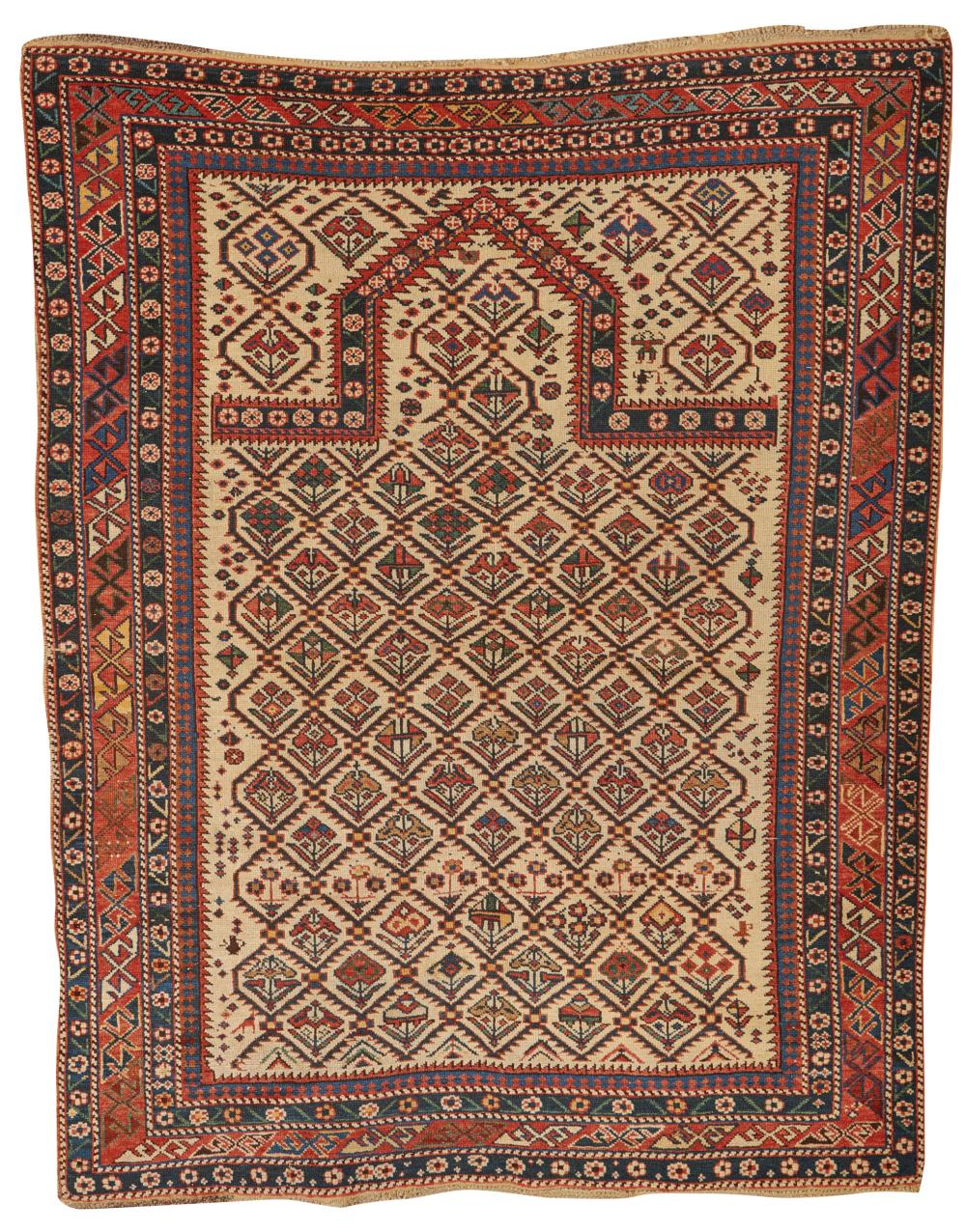 DAGHESTAN PRAYER RUG, CAUCASUS,