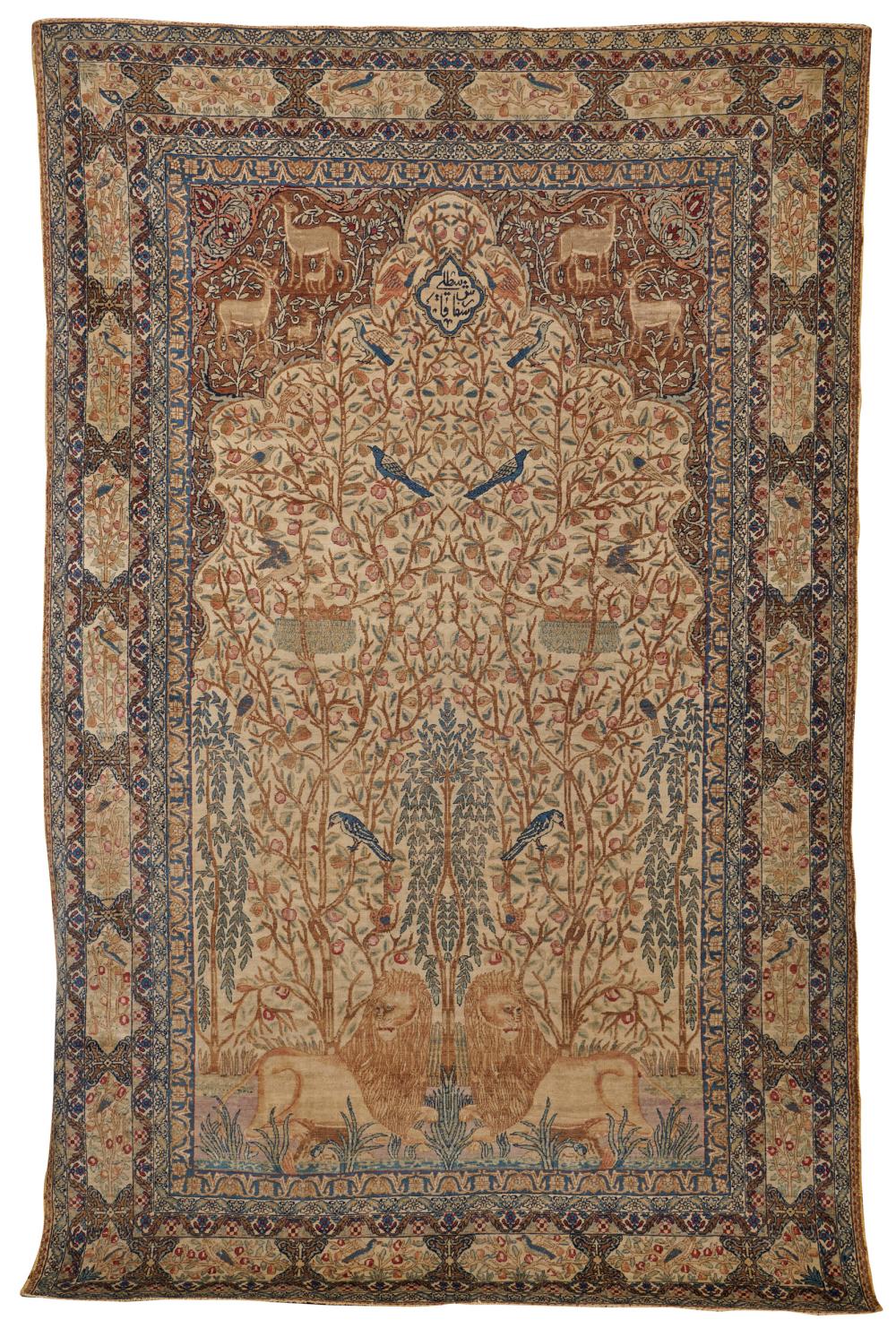 LAVAR KIRMAN PARADISE RUG PERSIA  36714d