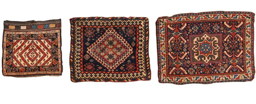 THREE UNUSUAL SOUTH PERSIAN BAG