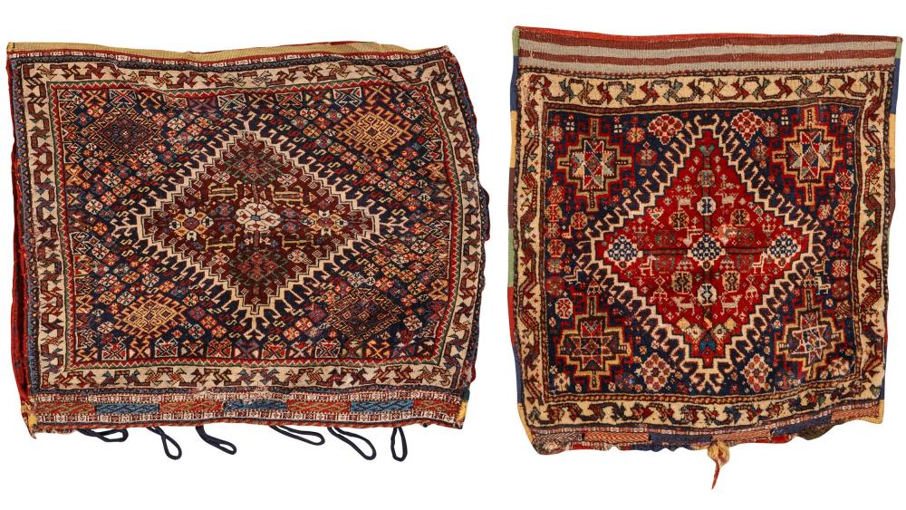 TWO QASHGAI BAGS PERSIA CA 1900Two 36715b