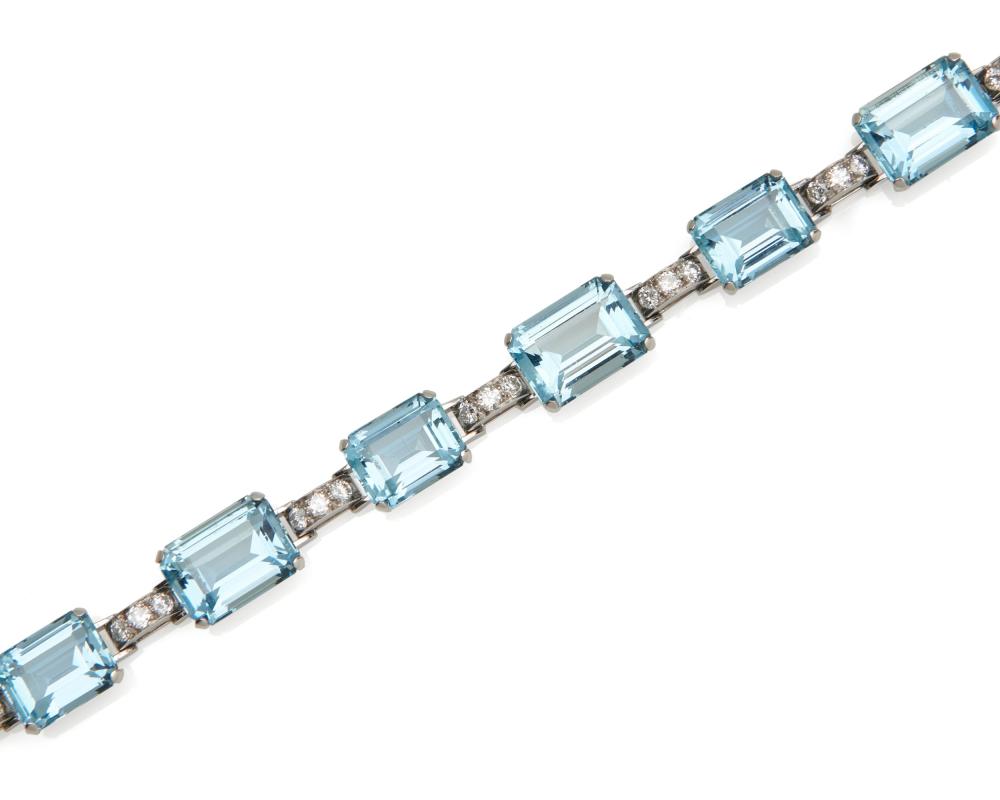 J E CALDWELL PLATINUM AQUAMARINE  367206