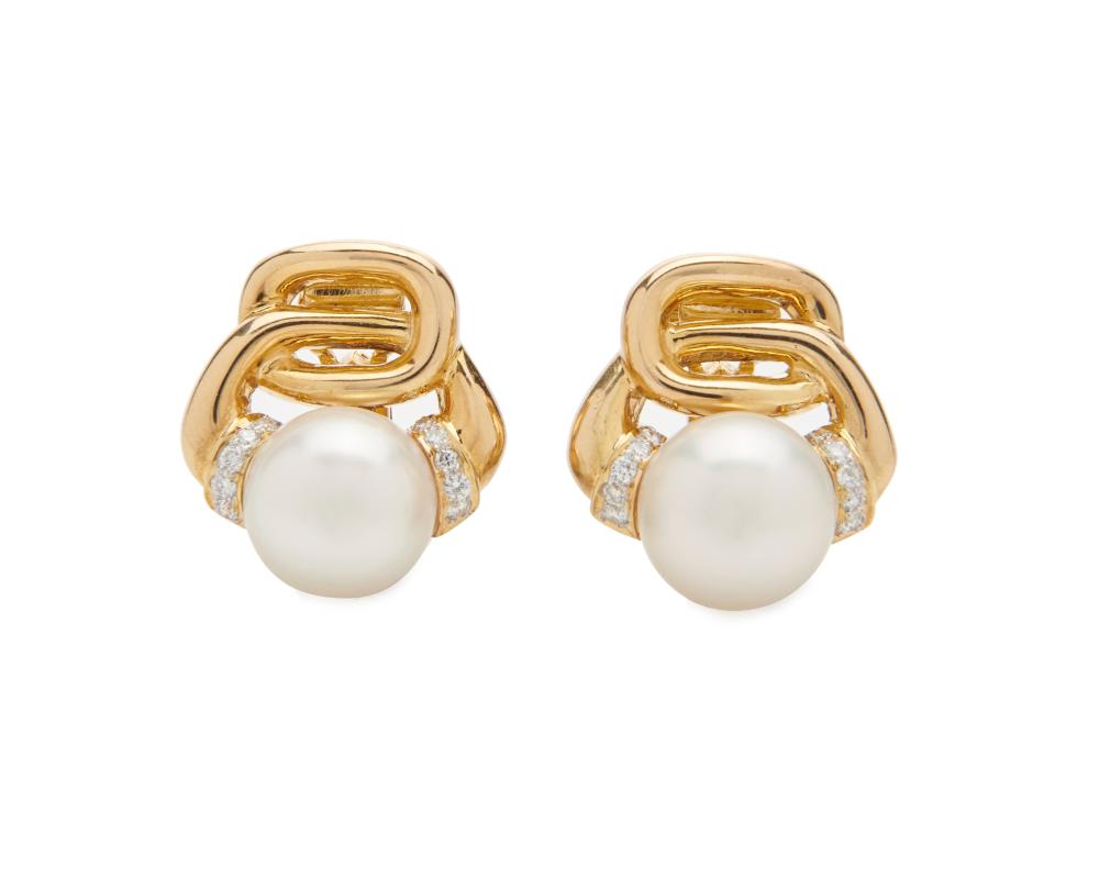 14K GOLD SOUTH SEA PEARL AND 36722c