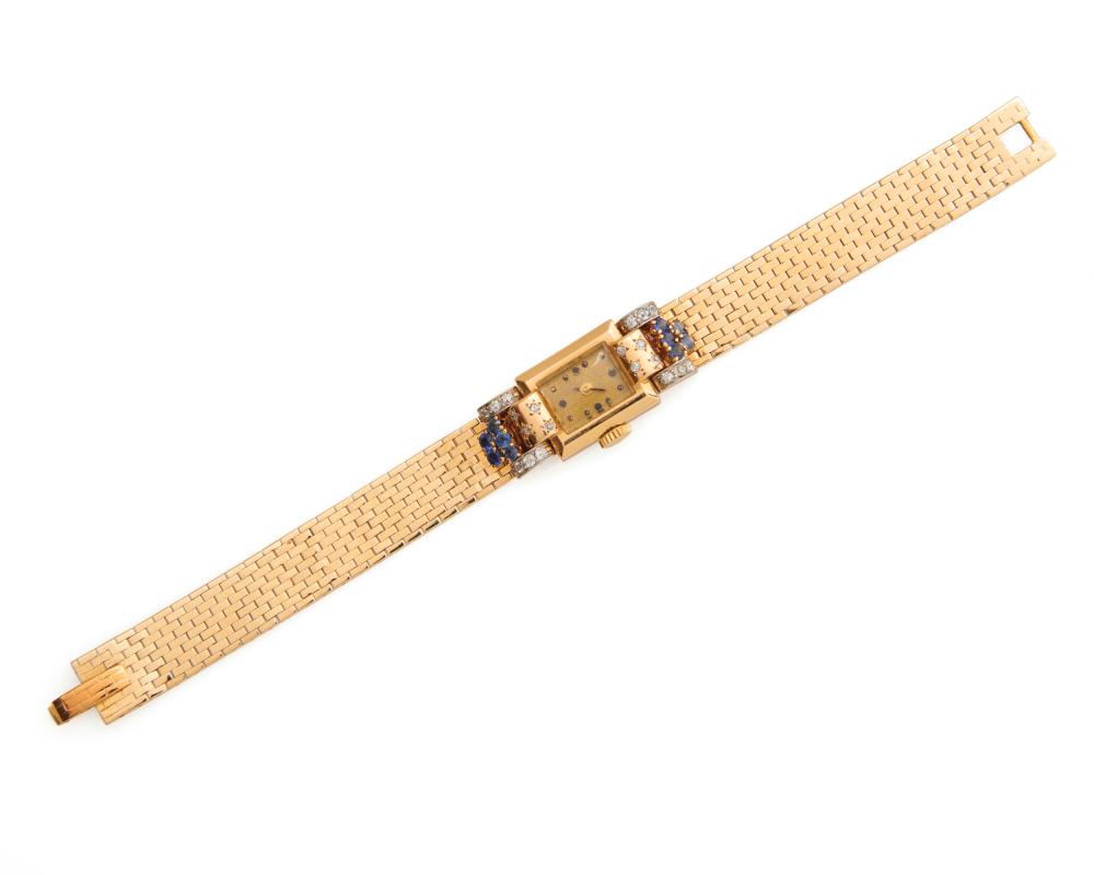 VAN CLEEF & ARPELS 14K GOLD, SAPPHIRE,