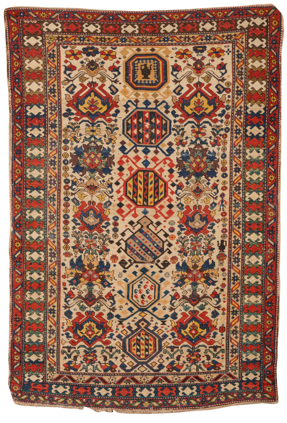 KUBA IVORY FIELD RUG CAUCASUS  367285