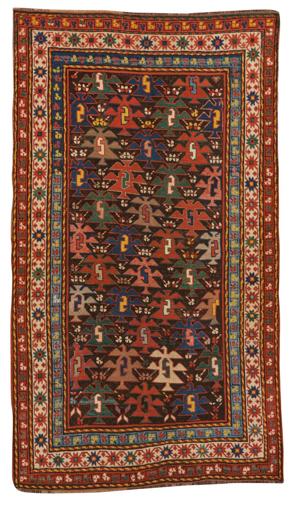 KAZAK RUG, CAUCASUS, CA. 1875Kazak