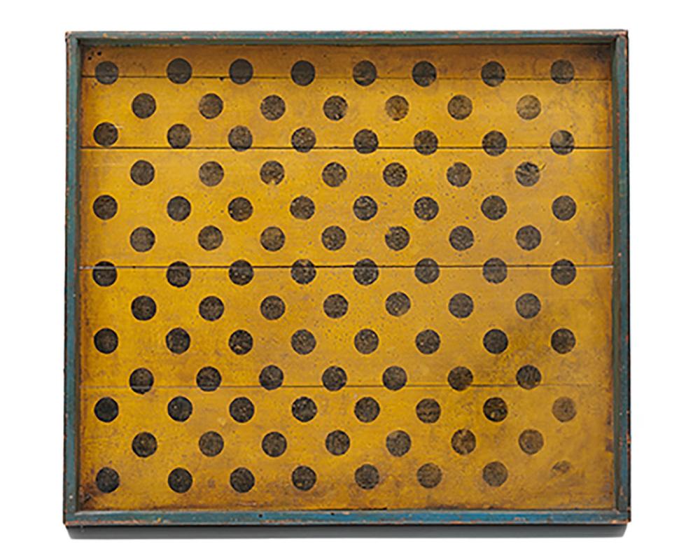 AMERICAN YELLOW PAINTED GAME BOARD  367424