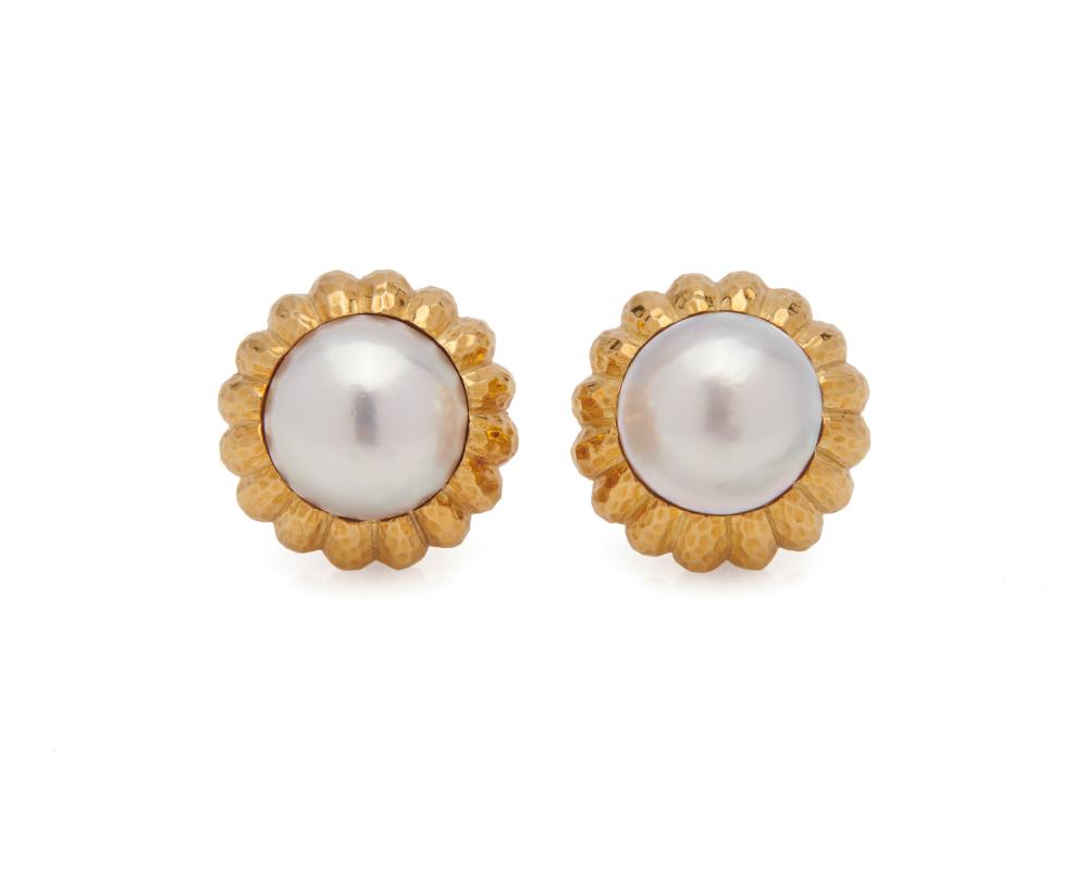 DAVID WEBB 18K GOLD AND MABE PEARL 367463