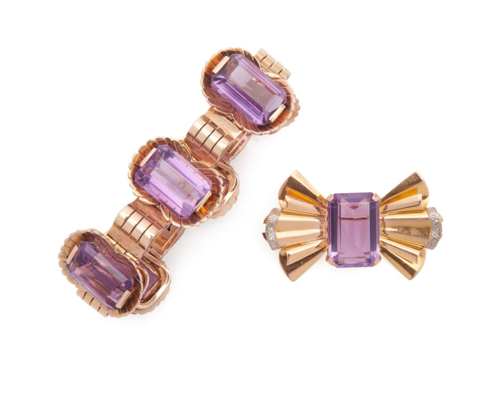 14K GOLD AND AMETHYST SUITE14K