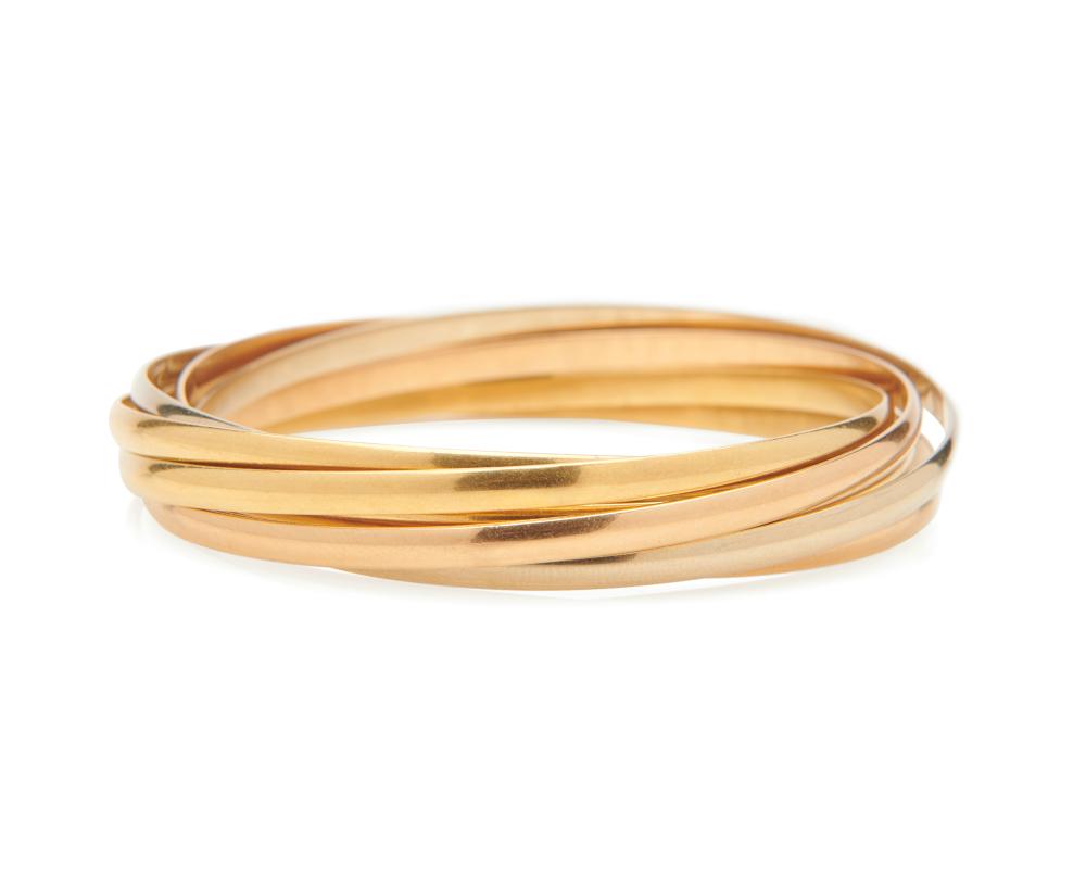 CARTIER 18K TRICOLOR GOLD SEVEN 367478