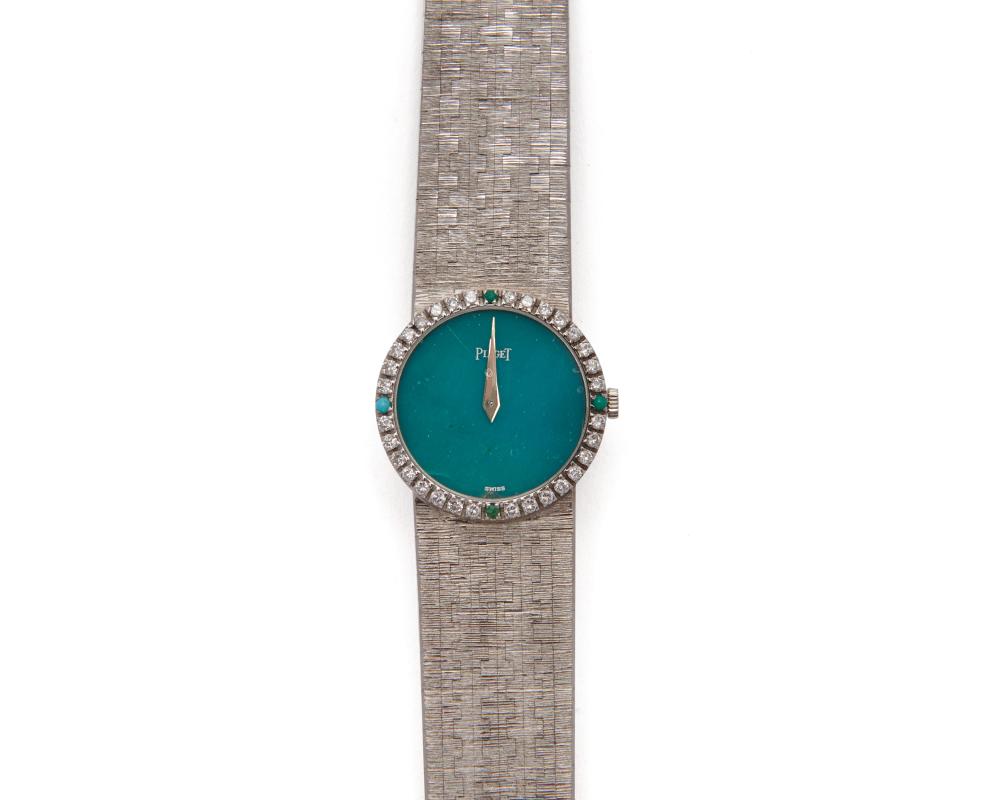 PIAGET 18K GOLD DIAMOND AND TURQUOISE 36748d