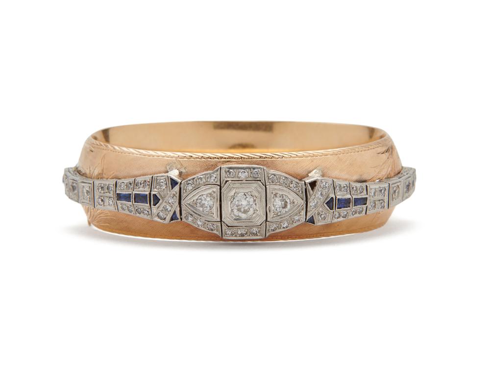 14K GOLD DIAMOND AND SAPPHIRE 3675cb